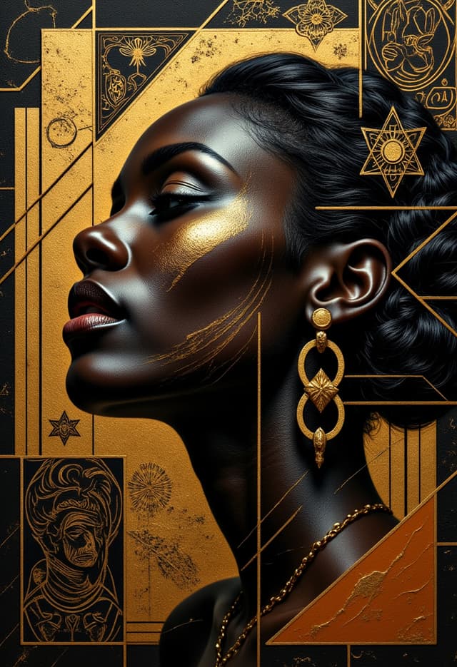 Golden Art Deco Women 1